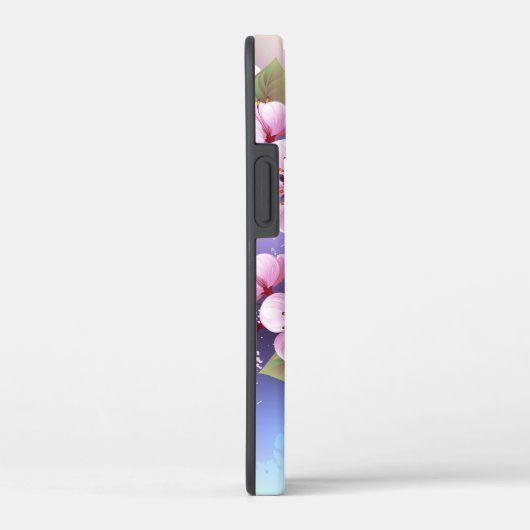 Roze Sakura op het schilderen Achtergrond Case-Mate iPhone Case (Achterkant / Rechts)