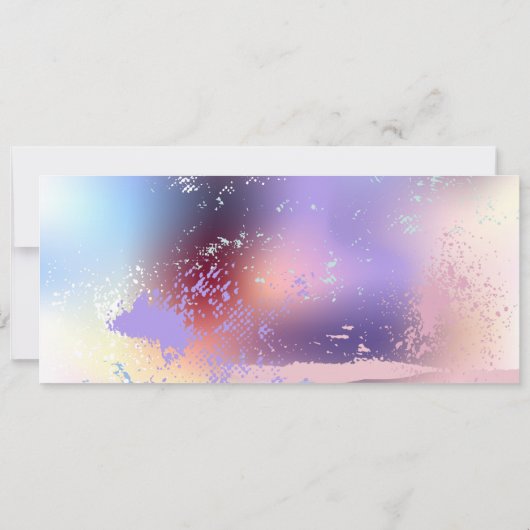 Roze Sakura op het schilderen Achtergrond Kaart (Achterkant)