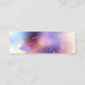 Roze Sakura op het schilderen Achtergrond Mini Visitekaartje (Achterkant)