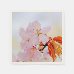 Roze sakurbloemen servet