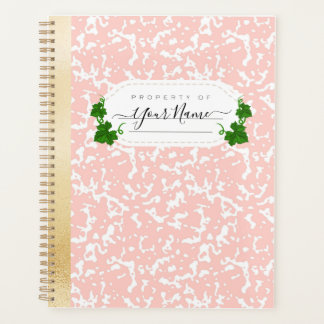 Roze samenstelling planner