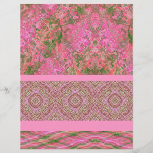 Roze sampler bulk scrapbook papier pagina's flyer (Voorkant)