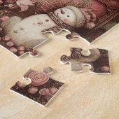 Roze  Santa Puzzel (Zijkant)