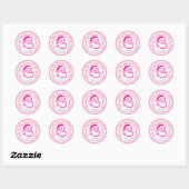 Roze Santa's Workshop Zegel Meisjes Gift Sticker (Vel)