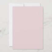 Roze Satijnen Strik Baby Shower Kaart (Achterkant)
