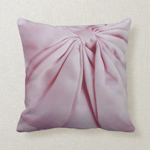 Roze Satin Bow Kussen