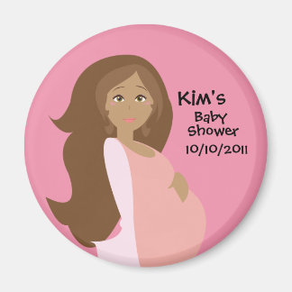 Roze Save The Date Baby shower Magnet Magneet
