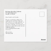  roze Save the Date Briefkaart (Achterkant)
