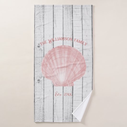 Roze  Scallop Shell Bath-handdoekset Bad Handdoek (Badhanddoek)