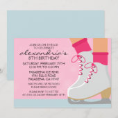 Roze Schaats met gemiddelde huidplooi Kaart (Voorkant / Achterkant)