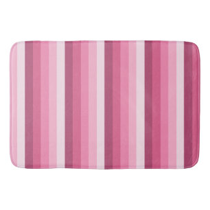 Roze schaduw strepen badmat