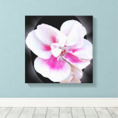Roze schaduwen canvas afdruk (Insitu (Houten vloer))