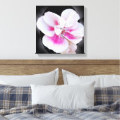 Roze schaduwen canvas afdruk (Insitu (Slaapkamer))