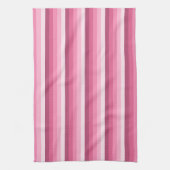 Roze schaduwstrepen theedoek (Verticaal)