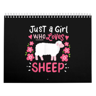 Roze schapen | Alleen een meisje dat van schaapsca Kalender