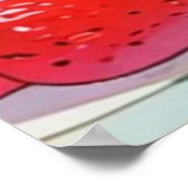 Roze schattig Poster (Hoek)