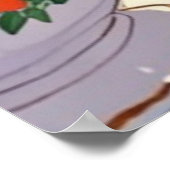 Roze schattig Poster (Hoek)