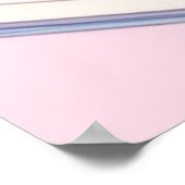 Roze schattig Poster (Hoek)