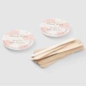 Roze Schattige Cloud Nine Meisje Baby shower Handwaaier (Niet-gemonteerd)