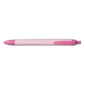 Roze Schattige Coquette Bow Monogram Zwarte Inkt Pen (Achterkant)
