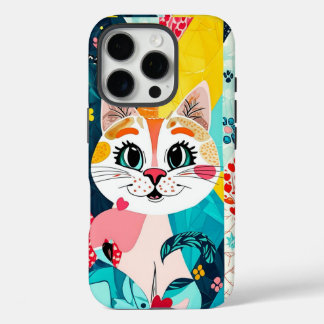 Roze Schattigee Cat Esthetische Telefoonhoes iPhone 16 Pro Hoesje