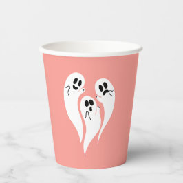Roze Schattigee Geesten Papieren Bekers