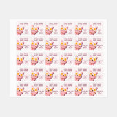 Roze Schattigee gepersonaliseerde meisje kleding l Labels (Vel)