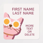 Roze Schattigee gepersonaliseerde meisje kleding l Labels (Design 1)