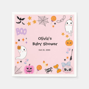 Roze Schattigee Ghost Little Boo Halloween Baby sh Servet