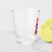 Roze Schattigee kat Shot Glas (Links)