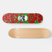 Roze Schedel Skateboard (Horizontaal)