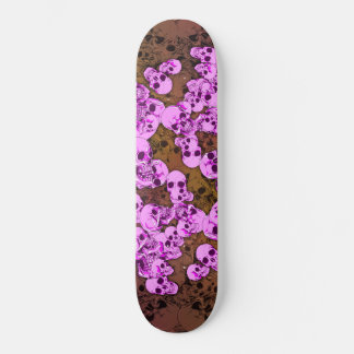 Roze schedels skateboard