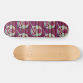 Roze schedelskateboard. skateboard (Horizontaal)