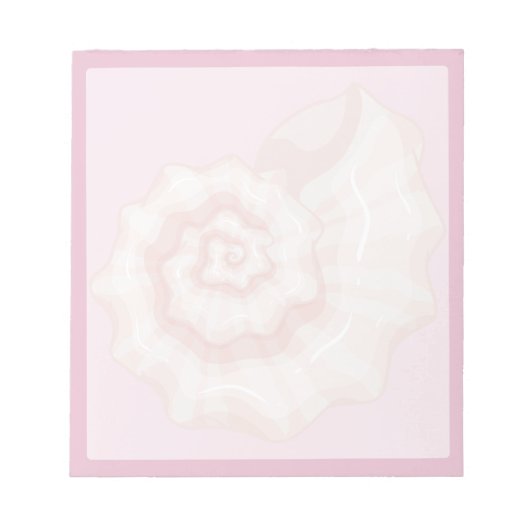 Roze Schelp 1 Notitieblok (Voorkant)