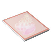 Roze Schelp 3 Notitieblok (Schuin)