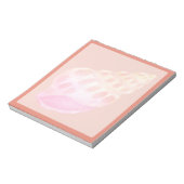 Roze Schelp 3 Notitieblok (Gedraaid)