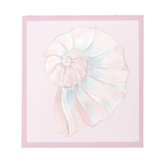 Roze Schelp 5 Notitieblok (Voorkant)