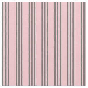Roze & schemerige grijze strepen stof