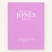 Roze schets notitieboek (Voorkant)