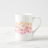 Roze schilderij van waterverf voor paasbloem porselein kop (Rechts)