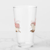Roze schildklier cartoon glas (Rechts)
