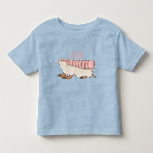 Roze schildklier cartoon kinder shirts (Voorkant)