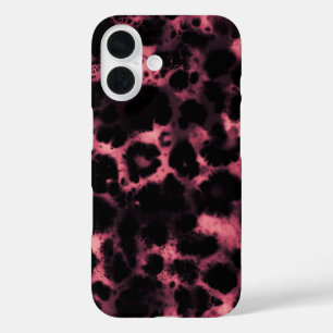 Roze Schildpad Schildpad Sneeuw Leopard Print iPhone 16 Hoesje