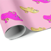 Roze  Schoenen Modieus Cadeaupapier (Rol Hoek)