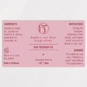 Roze Schoonheid 1 OZ/30ml Fles Waterdicht Label (Design 1)