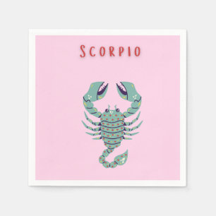 Roze Schorpioen, sterrenbeeld, sterrenbeeld Servet