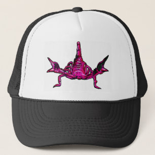 Roze schorpioenenkoningin trucker pet