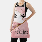 Roze schuine strepen per Schort -  (Insitu)