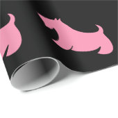 Roze Scottish Terrier Wrapping Paper Cadeaupapier (Rol Hoek)