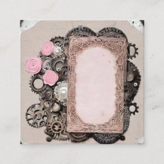 Roze  scrapbook Elements Lijst Informatiekaartje